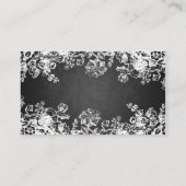 Carte D'accompagnement Merci Insérer Fruit Victorien Noir (Dos)