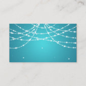 Carte D'accompagnement Merci Insérer une chaîne étincelante Turquoise (Dos)