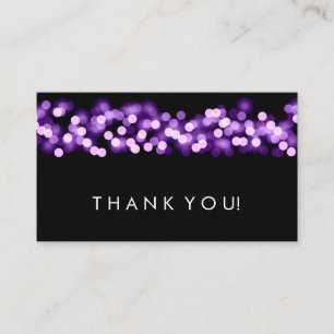 Carte D'accompagnement Merci Insérer violet Hollywood Glam