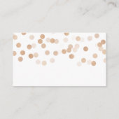 Carte D'accompagnement Merci Insérez Faux Parties scintillant en cuivre (Dos)