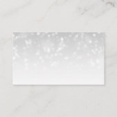 Carte D'accompagnement Merci Insertion Argent Bokeh Éclairage (Dos)