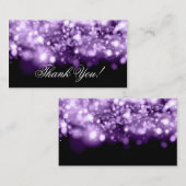 Carte D'accompagnement Merci Insertion Éclairage Violet (Devant / Derrière)