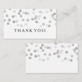 Carte D'accompagnement Merci Insertion Parties scintillant d'huile d'arge (Devant / Derrière)