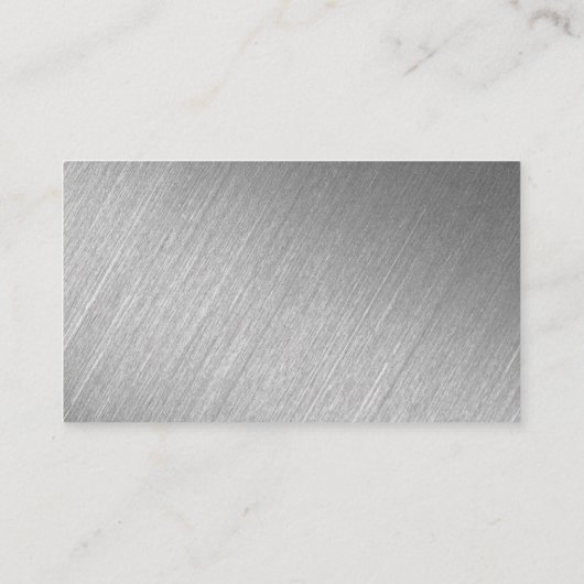 Carte D'accompagnement Merci Mariage de script Silver moderne (Dos)