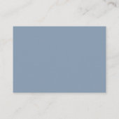 Carte D'accompagnement Merci mariage, Script simple moderne Dusty Blue (Dos)