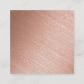 Carte D'accompagnement Merci photo Gold Rose moderne (Dos)