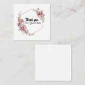 Carte D'accompagnement Merci pour votre commande (Devant / Derrière)