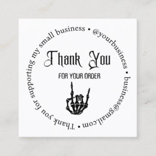 Carte D'accompagnement merci pour votre commande ,halloween entreprise am