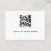 CARTE D'ACCOMPAGNEMENT MERCI ROSE BLEU POUR VOTRE COMMANDE CODE QR SOCIAL (Dos)