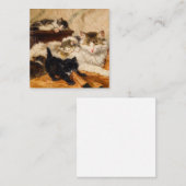 Carte D'accompagnement Mère et ses chatons (Devant / Derrière)