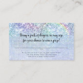 Carte D'accompagnement Mermaids sous la mer Blue Blonde Déchets Raffle (Dos)