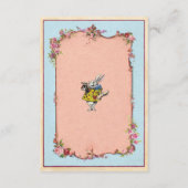 Carte D'accompagnement Merveilleuse Réception de Mariage Fleur Lapin (Dos)