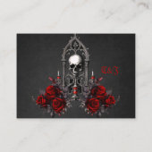 Carte D'accompagnement Merveilleux design mariage gothique foncé (Dos)