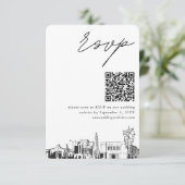 Carte D'accompagnement Mesa Arizona Mariage RSVP QR Code Petit (Debout devant)