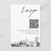 Carte D'accompagnement Mesa Arizona Mariage RSVP QR Code Petit (Devant)