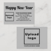 Carte D'accompagnement Message de voeux pour le Nouvel An d'affaires sur  (Devant / Derrière)