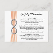 Carte D'accompagnement Mesures de sécurité à l'infini Ruban orange argent (Devant)