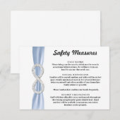 Carte D'accompagnement Mesures de sécurité Blue Ribbon Diamond Infinity (Devant / Derrière)