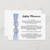 Carte D'accompagnement Mesures de sécurité Blue Ribbon Silver Infinity (Devant / Derrière)