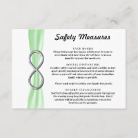 Mesures de sécurité de l'infini d'argent du ruban 