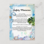 Carte D'accompagnement Mesures de sécurité des coquillages de plage tropi (Devant)