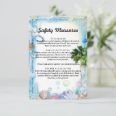 Carte D'accompagnement Mesures de sécurité des coquillages de plage tropi (Debout devant)