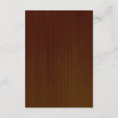 Carte D'accompagnement Mesures de sécurité florales en bois foncé rustiqu (Dos)