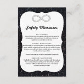 Carte D'accompagnement Mesures de sécurité infinies diamant scintillant n (Devant)