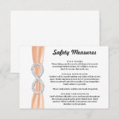 Carte D'accompagnement Mesures de sécurité infinies du diamant à ruban or (Devant / Derrière)