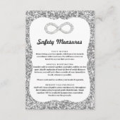 Carte D'accompagnement Mesures de sécurité Infinity Diamond Pailleté Arge (Devant)