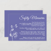 Carte D'accompagnement Mesures de sécurité minimales pour les orchidées f (Devant / Derrière)