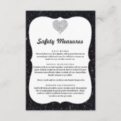 Carte D'accompagnement Mesures de sécurité pour cœur de diamant à paillet (Devant)