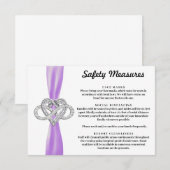 Carte D'accompagnement Mesures de sécurité pour le cœur infini ruban viol (Devant / Derrière)