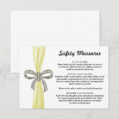 Carte D'accompagnement Mesures de sécurité pour le nœud en diamant à ruba (Devant / Derrière)