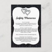 Carte D'accompagnement Mesures de sécurité pour les coeurs en diamant à p (Devant)