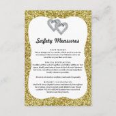 Carte D'accompagnement Mesures de sécurité pour les cœurs en diamant à pa (Devant)