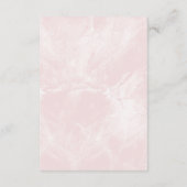 Carte D'accompagnement Mesures de sécurité pour marbre rose géométrique (Dos)