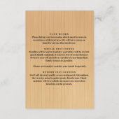 Carte D'accompagnement Mesures de sécurité pour pot Mason à fleurs bleues (Dos)