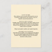 Carte D'accompagnement Mesures de sécurité pour pot Mason de fleurs jaune (Dos)