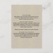 Carte D'accompagnement Mesures de sécurité pour pot Mason fleuri violet e (Dos)