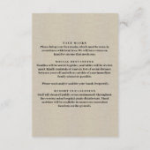 Carte D'accompagnement Mesures de sécurité pour pot Mason floral rouge to (Dos)