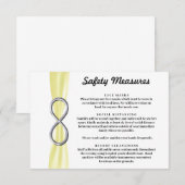 Carte D'accompagnement Mesures de sécurité Silver Infinity Ruban jaune (Devant / Derrière)