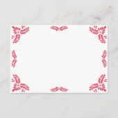 Carte D'accompagnement Mexican Talavera Orange Floral Minimalist Wedding (Dos)