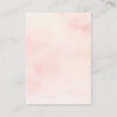 Carte D'accompagnement Mi-été Peach Pastel Réception de mariage rose (Dos)