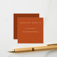 Micro Mariage Burnt Orange Minimal Mariage Website