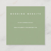 Carte D'accompagnement Micro Mariage Sage Minimal Mariage Website (Devant)