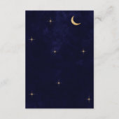 Carte D'accompagnement Midnight Celestial Gold Moon Stars Détails du Mari (Dos)
