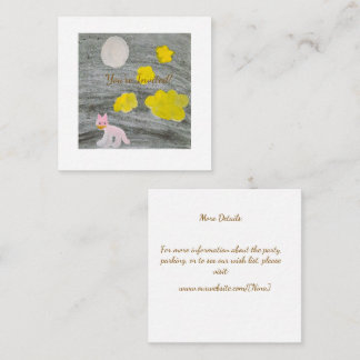 Carte D'accompagnement Midnight Kitty Adventure