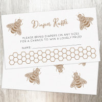Miel Bee Baby shower Déchets Raffle