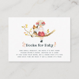Carte D'accompagnement Mignon Automne - Livre de demande de Baby Shower p